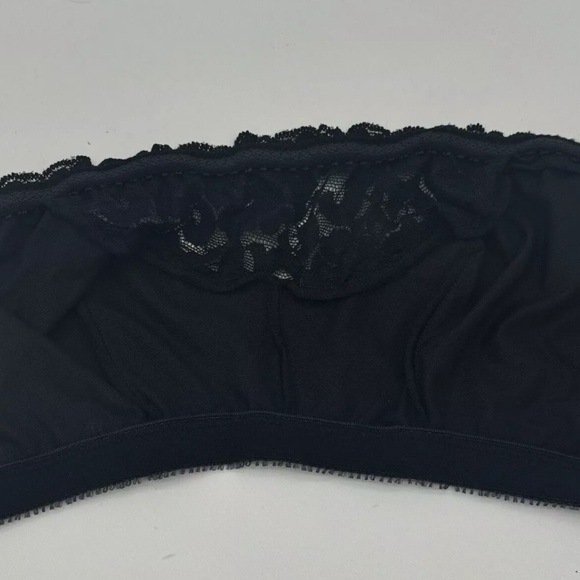 Glamorise Complete Comfort Strapless Bandeau Bra Wire Free 36B/C/D Black - Picture 4 of 6